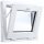 PVC-FENSTER 60 X 60 / 600 X 600 WEISSE FENSTER 24 Std. VERFÜGBAR