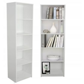  Sara Bücherregal Bücherregal 50 cm x 182 cm x 30 cm weiß