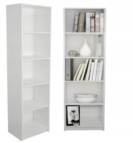  Sara Bücherregal Bücherregal 50 cm x 182 cm x 30 cm weiß