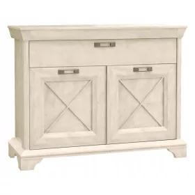 Forte KASHMIR Kommode 123 x 48 x 96cm mattweiß