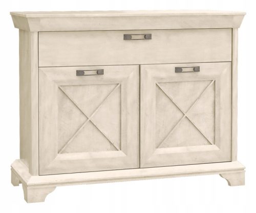  Forte KASHMIR Kommode 123 x 48 x 96cm mattweiß