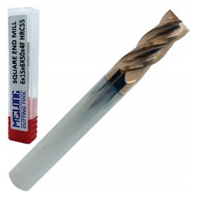 MTS APSTools 55HRC Schaftfräser, Durchmesser 6 mm VHM