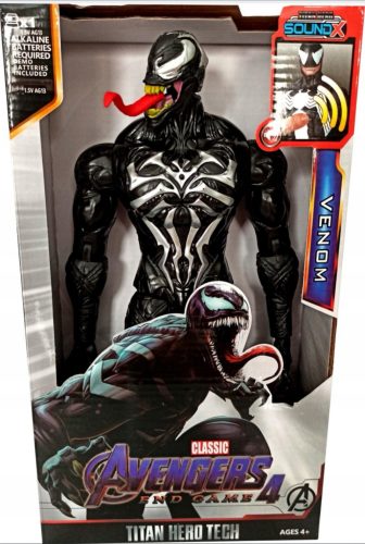  Avengers Titan Hero Tech Venom Figur, schwarz, 30 cm
