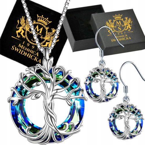  Silber Halskette Ohrringe Set Silber Geschenk