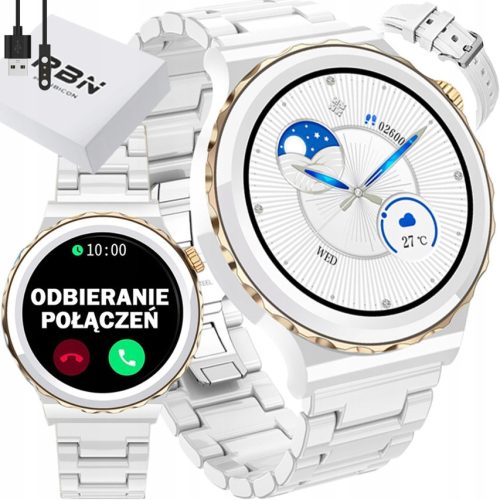 Damen-Smartwatch aus Keramik, ruft Druck auf