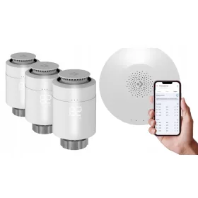  3x WiFi-Thermostatkopf + Smart-Steuereinheit