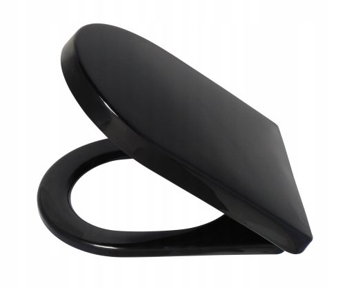 Estiva Fast New Black Toilettensitz, schwarzes Polypropylen