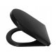 Estiva Fast New Black Toilettensitz, schwarzes Polypropylen