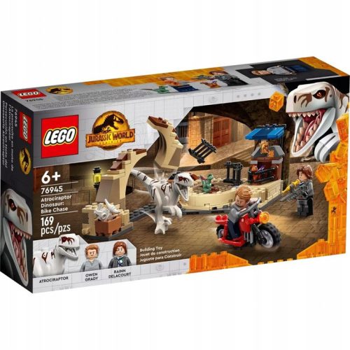  LEGO JURASSIC WORLD MOTOR-Verfolgungsjagd-Set 76945