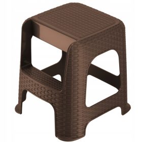  Kadax Hocker, Brauntöne, 48,5 cm