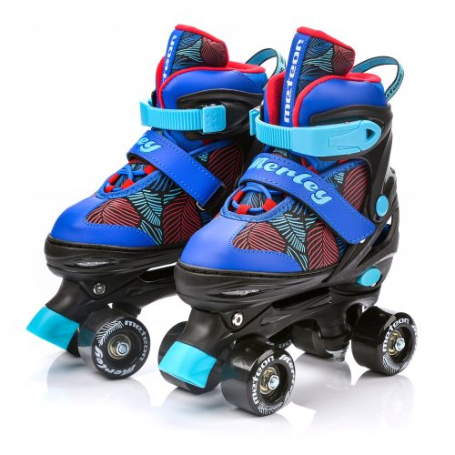  Meteor Merley Rollschuhe Schwarz, Rot, Blau, Größen 31-34