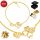  DAMEN-ARMBAND AUS 585-GOLD, KLEEKETTE, GRAVUR, ALS GESCHENK FÜR IHRE FRAU