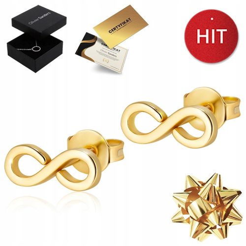  DAMEN-OHRRINGE INFINITY AUS GOLD 585 ALS GESCHENK FÜR DIE FRAU IHRER MUTTER