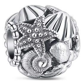    MD Charms Meer Anhänger Seestern Muschel Kugel Muschel S925