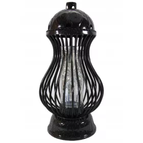  Durchbrochene Kerze 39x20 cm schwarz