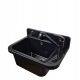 Brado Einzelwaschbecken Small Bowl Black ATUT Schwarzer Wasserhahn, schwarzes Polypropylen