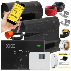    Mission Air SET Folienheizmatte INFRAROT 50cm I 22m² 160W/m² PTC