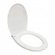  Rodeno normaler Toilettensitz, weißes Polypropylen