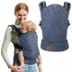 Kinderkraft Nino Confetti Denim Reisetrage, Marineblau, bis 20 kg