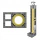 Universeller isolierter Systemschornstein KW2 fi 200 8m