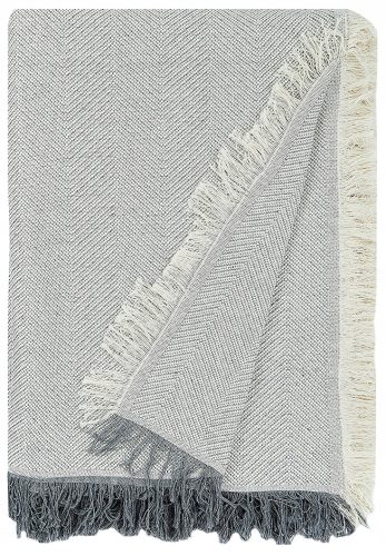 WEICHE DECKEN-STECKERHÜLSE FÜR EIN Tagesdecke Supreme Style, Baumwolle, 180 cm x 260 cm, Creme, Grautöne