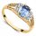  TOPAS-GOLD-VERLOBUNGSRING 8K R.10-23