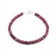  Armband natürliche Rubine, Korundwürfel 4mm f