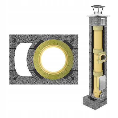 Keramisches Schornsteinsystem-Set fi 200 9m + VENT