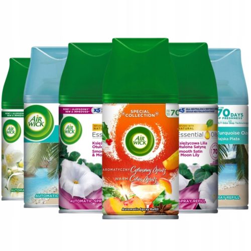  Air Wick Freshmatic Lufterfrischer Nachfüllungen 6x MIX 250ml