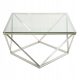  HowHomely Diamanta quadratischer Couchtisch 80 x 80 x 46 cm, Grautöne
