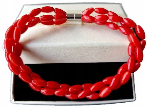  NATÜRLICHES ROTES KORALLENARMBAND TANTRISCHE STEINE VITALKRAFT
