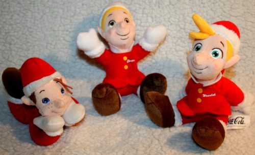  GRÜNES MASKOTTCHEN COCA COLA GESCHENKSET MIT 3 TEILEN