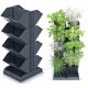 Prosperplast Blumentopf 20 cm x 12 x 48 cm Durchmesser 12 cm Kunststoff schwarz