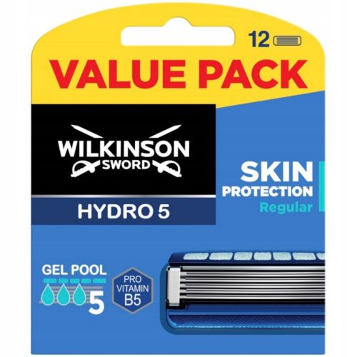  Wilkinson Hydro 5 Skin Protection Reguläre Rasierer-Nachfüllungen 12 Stk.