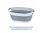 Wäschekörbe FHBabyLand ovale Schüssel 25 l, Grautöne