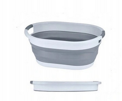 Wäschekörbe FHBabyLand ovale Schüssel 25 l, Grautöne