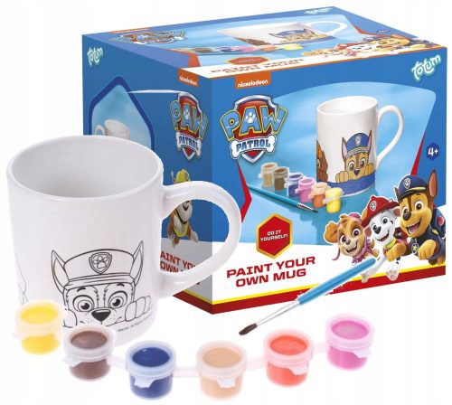  Malbecher mit Totum Paw Patrol Farben 250 ml