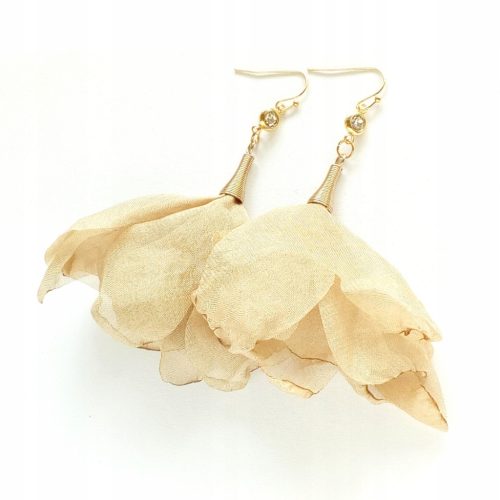  BOHO Ohrringe beige Blumen Hochzeit Hochzeit