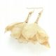  BOHO Ohrringe beige Blumen Hochzeit Hochzeit