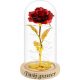 Ewige Rose im Glas, ROTE GRAVUR, Geschenk