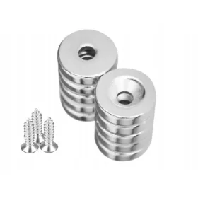 NEODYM-MAGNET MIT SCHRAUBENLOCH 14X3 STARK