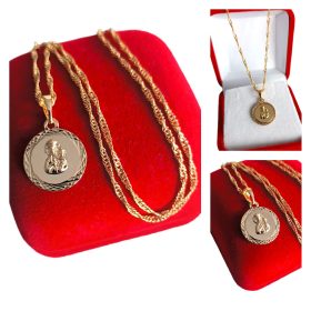  Kettenmedaillon der Jungfrau Maria und dem Kind