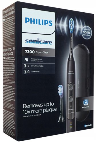  Philips Expert Clean 7300 elektrische Zahnbürste, schwarz