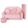  Fortisline Teddy Bear Sofa 100 x 160 cm, rosa Stoff