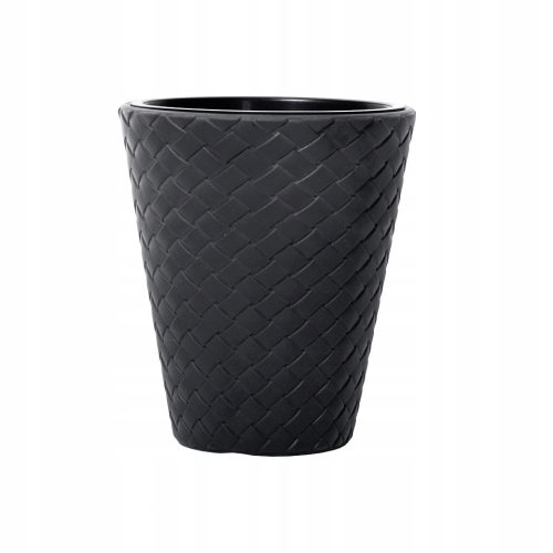  Prosperplast Blumentopf 40 cm x 40 x 48 cm Durchmesser 40 cm Kunststoff in den Farben Grau und Silber