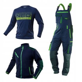   Ein Satz Arbeitskleidung für Herren, Größe L, NEO POLAR BIB PANTS UND T-SHIRT