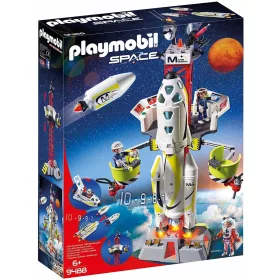  Playmobil Space Weltraumrakete mit Rampe 9488