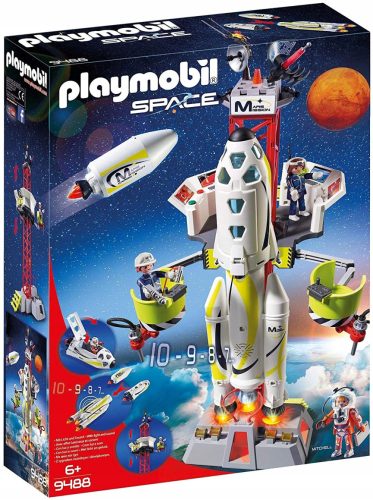  Playmobil Space Weltraumrakete mit Rampe 9488