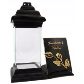  Eine Kapellenkerze für die geliebte Oma mit Ständer