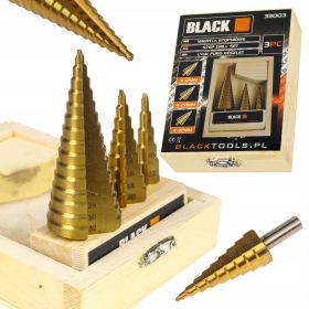 TYTAN HSS-STUFENBOHRER, KONISCH, 3 Stück. 4-32MM